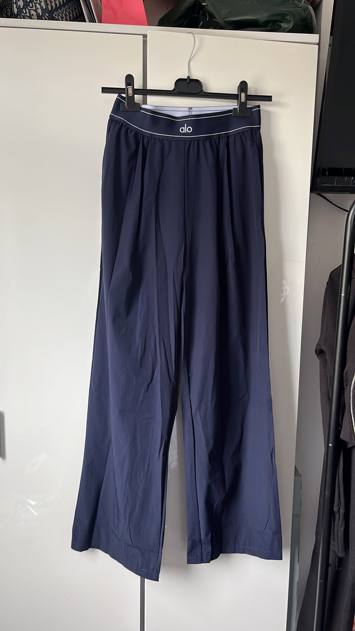 Navy alo trousers