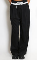 Lace Joggers (Black)