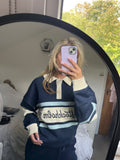StockHolm Navy Cream Striped Jumper