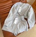 Grey Hello Short Set