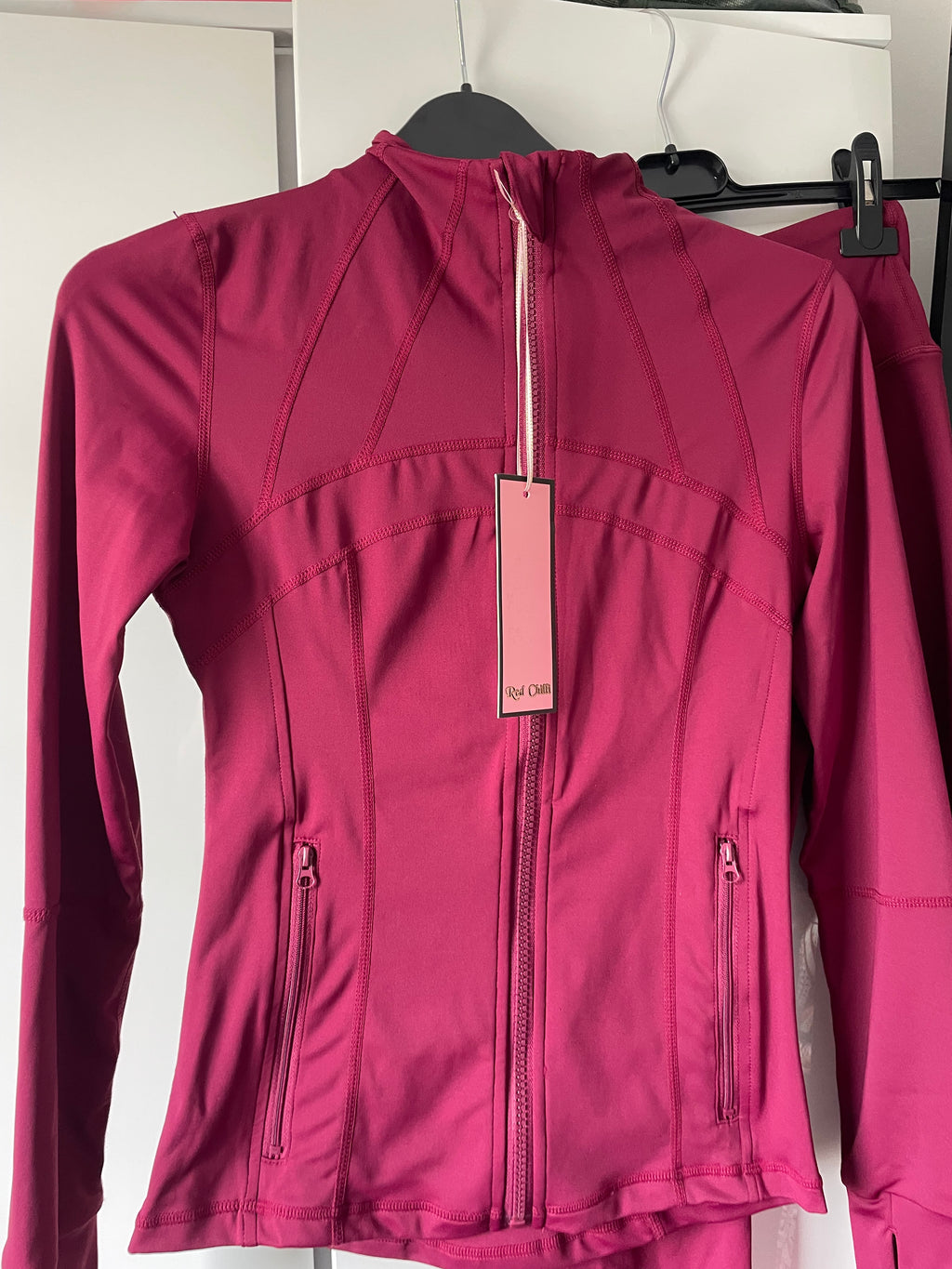 Define Jacket Legging Set Burgandy