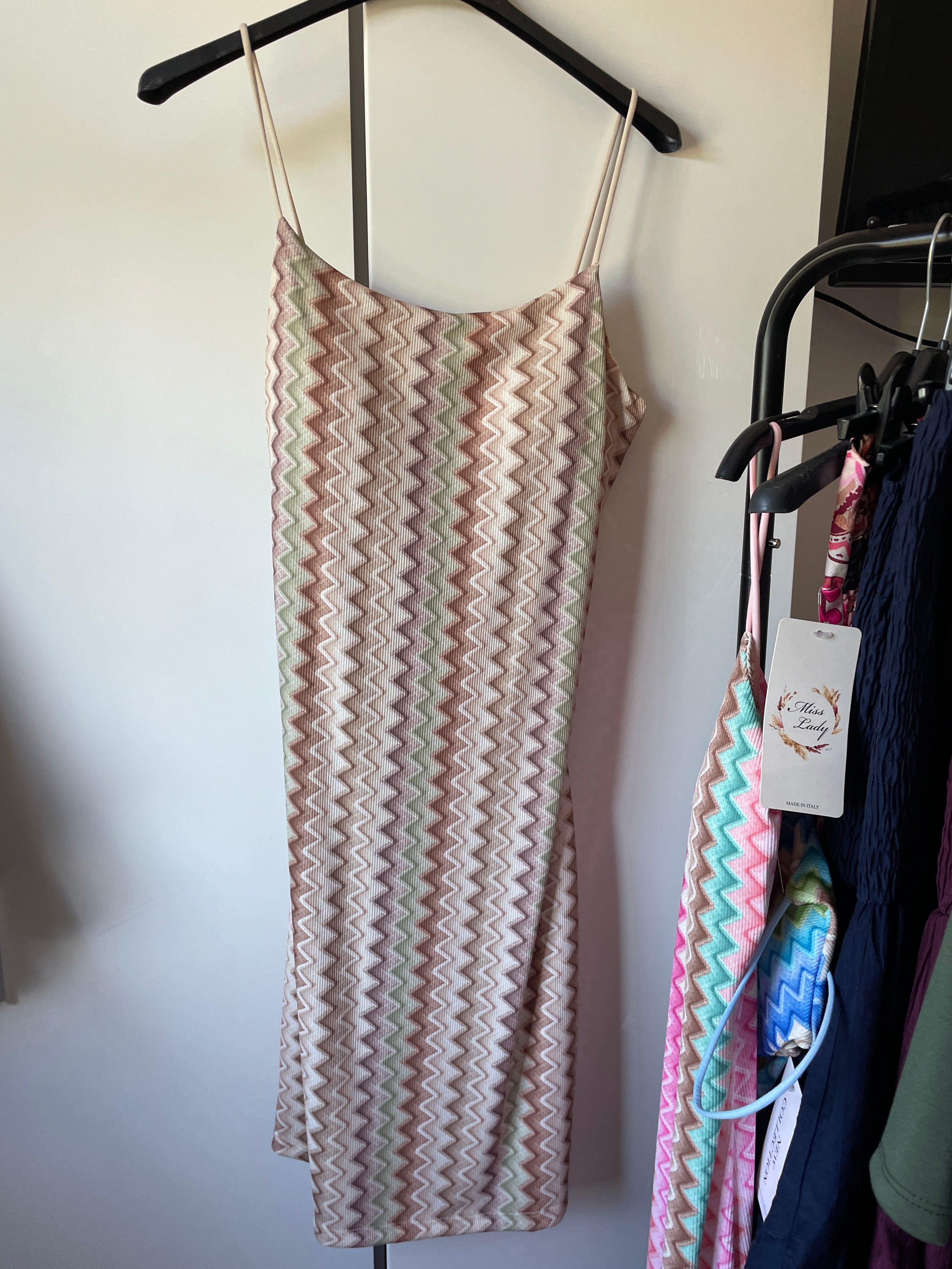Zig Zag Mini Dresses One Size 6-16