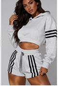 Bleach Grey Stripe Short Set