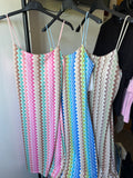 Zig Zag Mini Dresses One Size 6-16